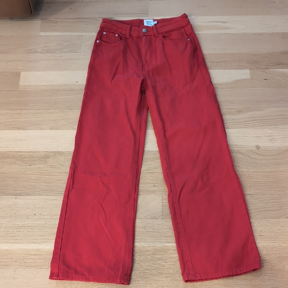 Princess Polly Bold Red Denim Pants